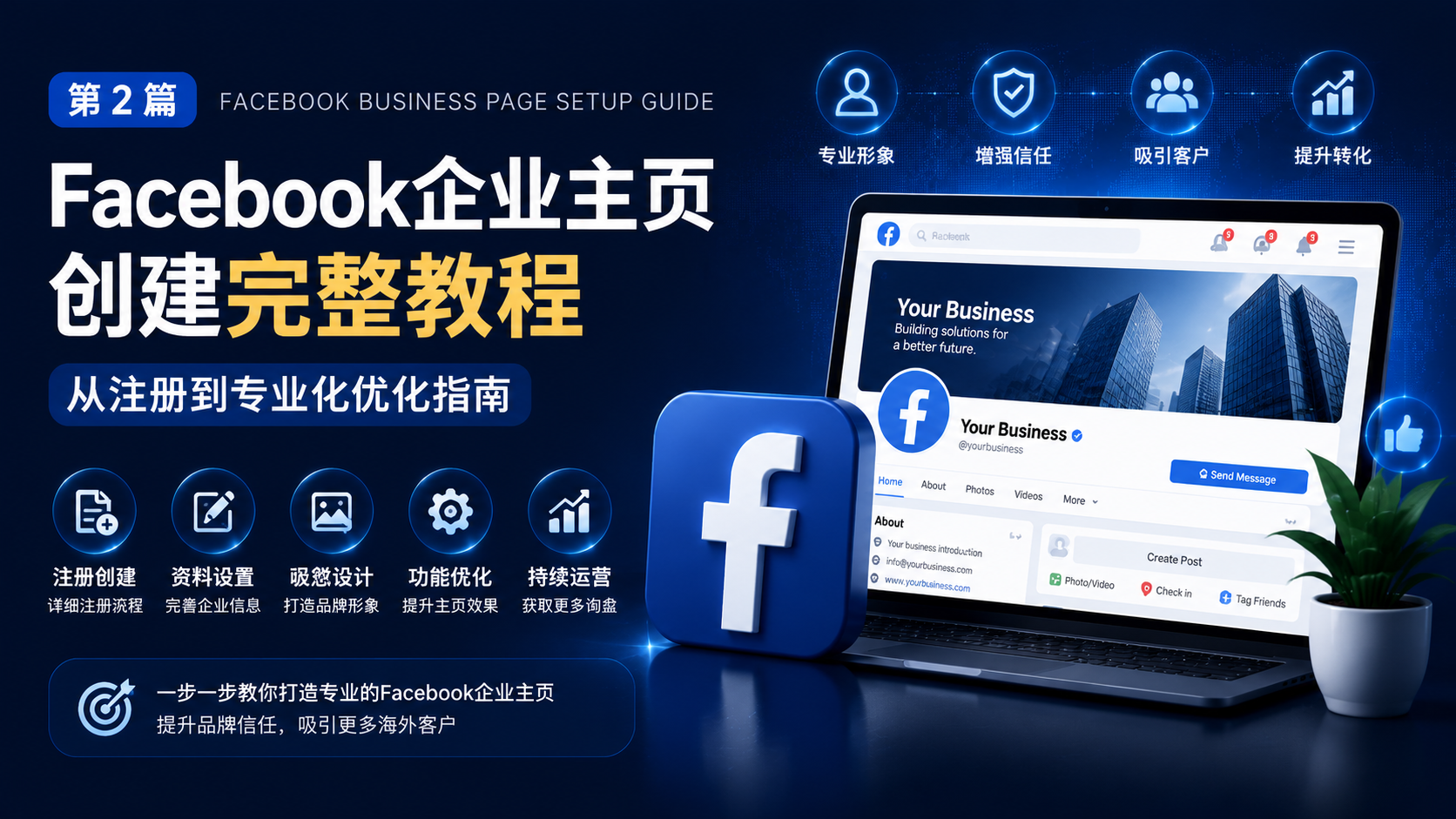 Facebook企业主页创建完整教程：从注册到专业化优化指南